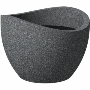 Scheurich Pflanzgefäß Wave Globe Ø 40 cm Schwarz-Granit