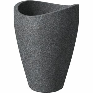 Scheurich Pflanzgefäß Wave Globe High Ø 40 cm x 54 cm Schwarz-Granit