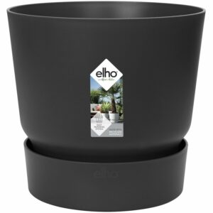 Elho Blumentopf Greenville Rund 18 cm Living Schwarz