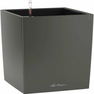 Lechuza Pflanzgefäß Cube Premium 30 cm x 30 cm Anthrazit metallic