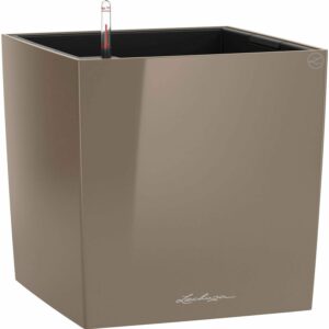 Lechuza Pflanzgefäß Cube Premium 50 cm x 50 cm Taupe hochglanz