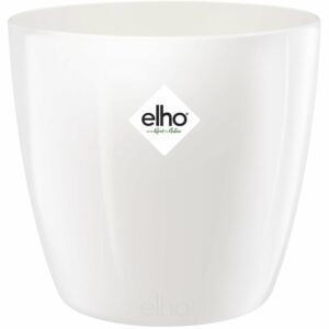 Elho Blumentopf Brussels Diamond Rund 18 cm Weiß