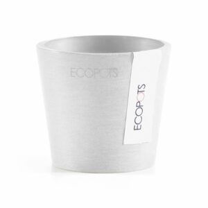 Ecopots Pflanztopf Amsterdam Mini Weiß 8 cm x 7 cm