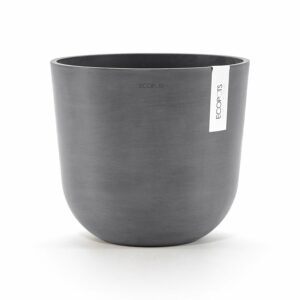 Ecopots Pflanztopf Oslo Grau 25 cm x 21