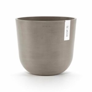 Ecopots Pflanztopf Oslo Braungrau 25 cm x 21