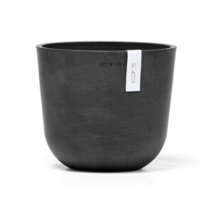 Ecopots Pflanztopf Oslo Mini Dunkelgrau 19 cm x 16