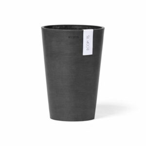 Ecopots Vase Pisa Dunkelgrau 17