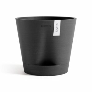 Ecopots Pflanztopf Venice 2 Dunkelgrau 20 cm x 17