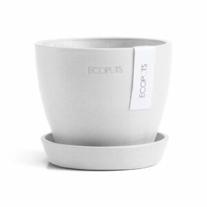 Ecopots Pflanztopf Antwerp Mini Weiß 11