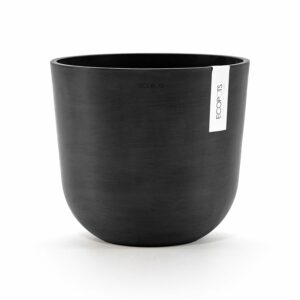 Ecopots Pflanztopf Oslo Dunkelgrau 25 cm x 21