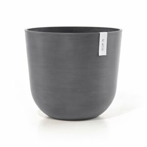 Ecopots Pflanztopf Oslo Grau 45 cm x 39