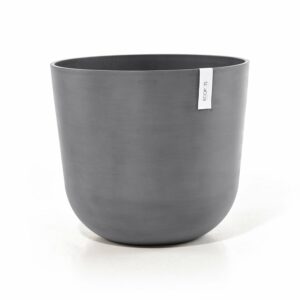 Ecopots Pflanztopf Oslo Grau 55 cm x 47