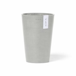 Ecopots Vase Pisa Weißgrau 17