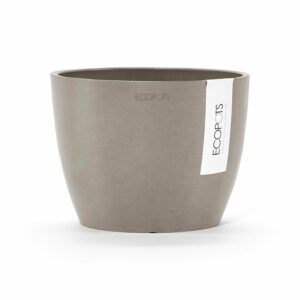 Ecopots Pflanztopf Stockholm Braungrau 16 cm x 12