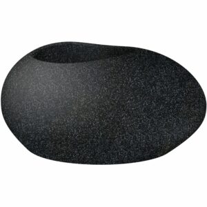 Scheurich Pflanzgefäß Flow 48 cm x 38 cm Stony Black