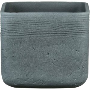 Scheurich Übertopf 989 14 cm x 14 cm Dark Stone