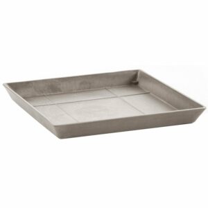 Ecopots Untersetzer quadratisch Braungrau 50 cm