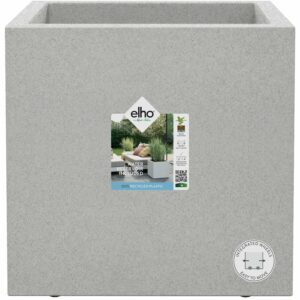 Elho Pflanztopf Vivo Next 40 cm x 40 cm x 40 cm Living Beton mit Rollen